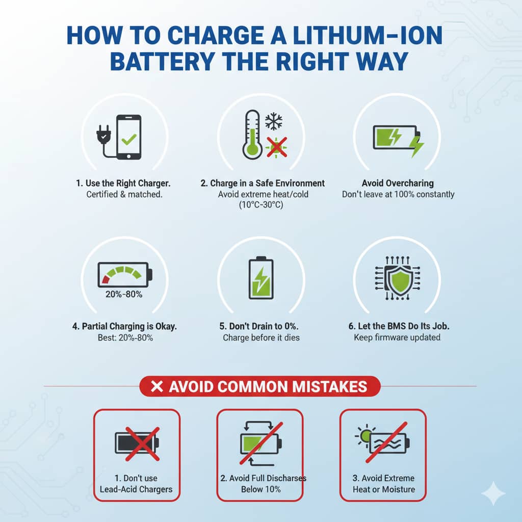 How to Charge a Lithium-Ion Battery the Right Way